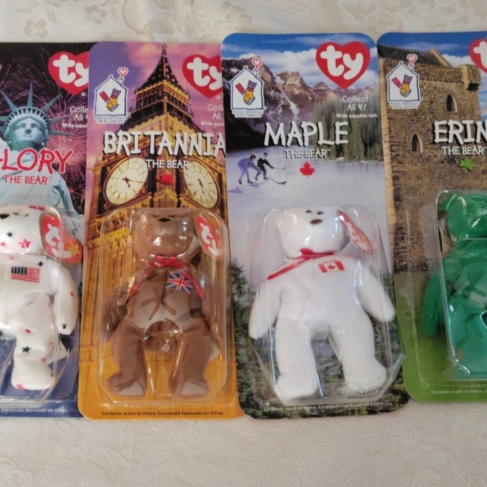 McDonalds International Bears- FULL SET - Ty Beanie Babies